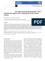  The all-ceramic, inlay supported ﬁxed partial denture. Part 3.  Experimental approach for validating the ﬁnite element  analysis