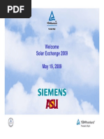 TUV Siemens Solar Exchange 05 19