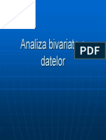 Analiza Bivariata a Datelor