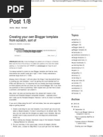 Creating Your Own Blogger Template From Scratch, Sort Of