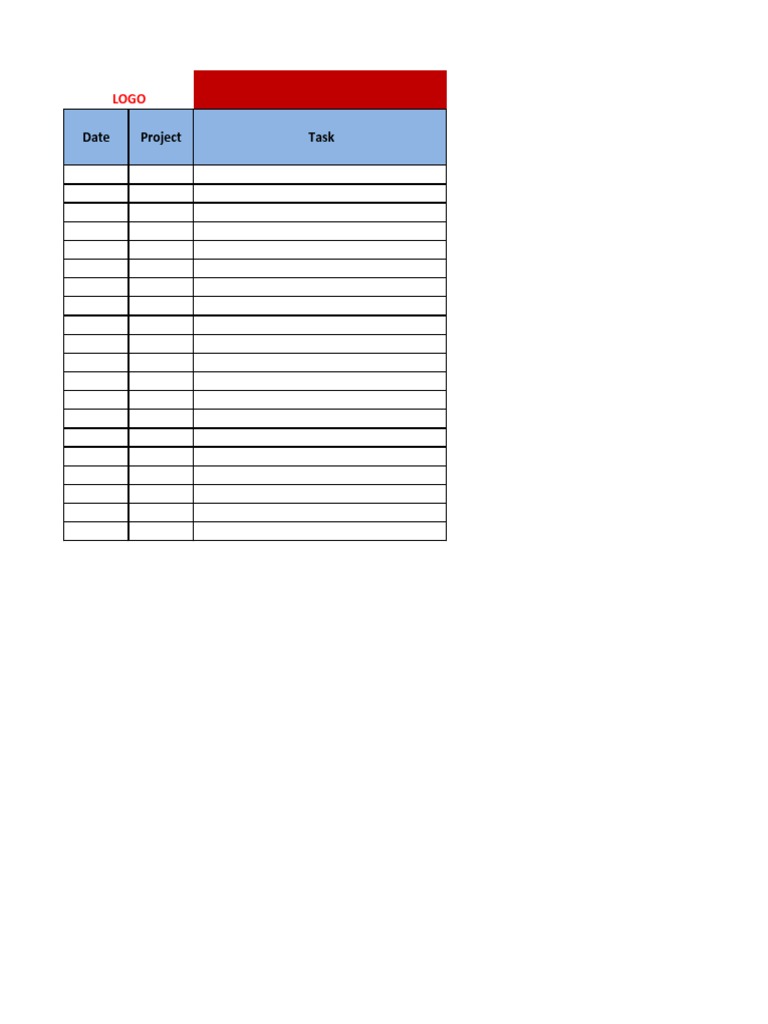 Daily Task Tracking Sheet Template | PDF