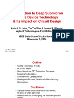 Introduction To Deep Submicron Cmos Devicw Tech & Its Impact On CKT Design