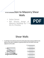 Intro To Masonry Shear Walls