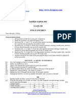 CBSE Sample Paper Economics