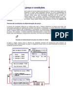 Determinação do preço e condições