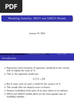 004 - Modelling Volatility - Arch and Garch Models