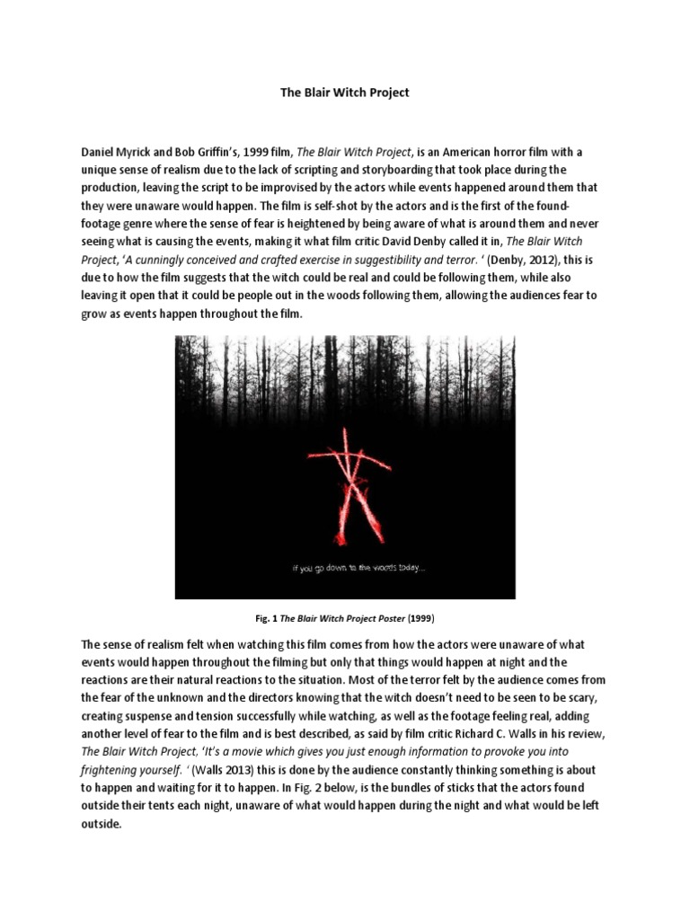 The Blair Witch Project | PDF | Entertainment | Cinema