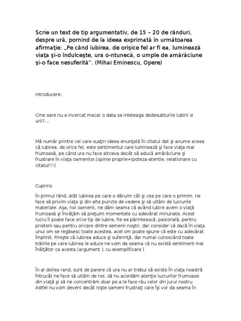 Expository Essay Redaction argumentative