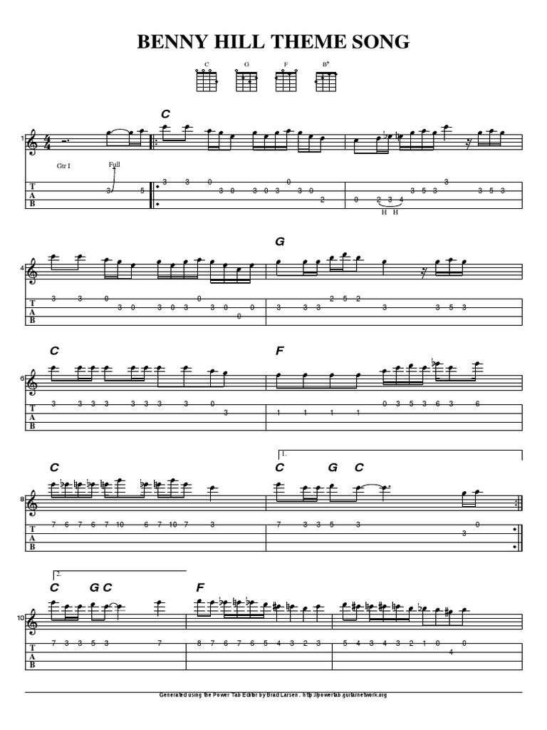 Benny Hill Theme PDF PDF