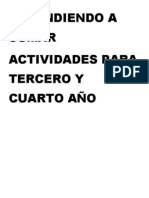 Aprendiendo A Sumar Actividades para Tercer y Cuarto Ano