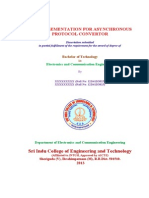 Soc Implementation For Asynchronous Protocol Convertor: Sri Indu College of Engineering and Technology