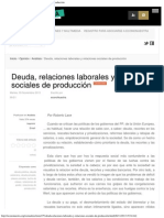 Laxe, Roberto - Deuda, Relaciones Laborales y Relaciones Sociales de Producción