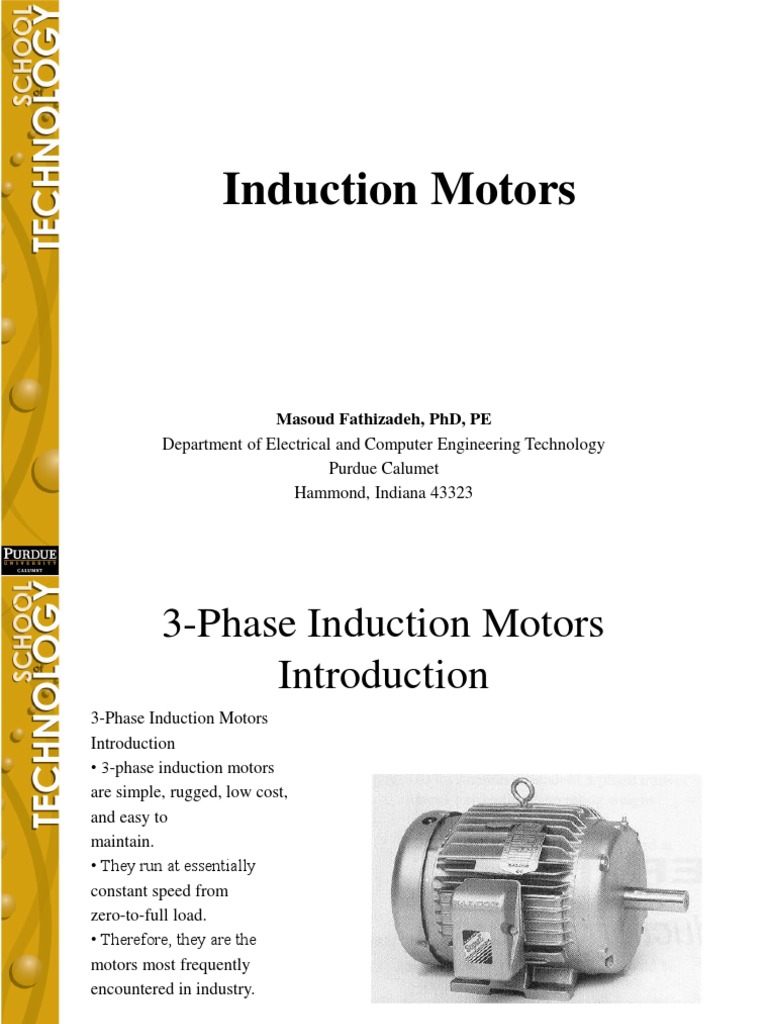 Induction Motors Induction Components