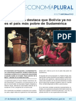 Economía Plural: Viceministro Destaca Que Bolivia Ya No Es El País Más Pobre de Sudamérica