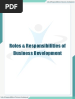 Roles & Responsibilities of Business Development