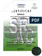 SRAC Triplast ISO 14001 2005 Valab 21.05.2013