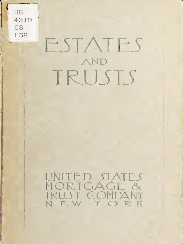 Estates and Trusts | PDF | Trust Law | Taxation In The United States