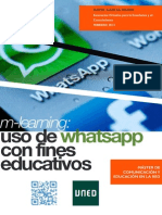M-Learning: Uso de Whatsapp Con Fines Educativos