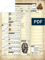 Iron Kingdoms RPG - Character Sheet (Fillable) PDF