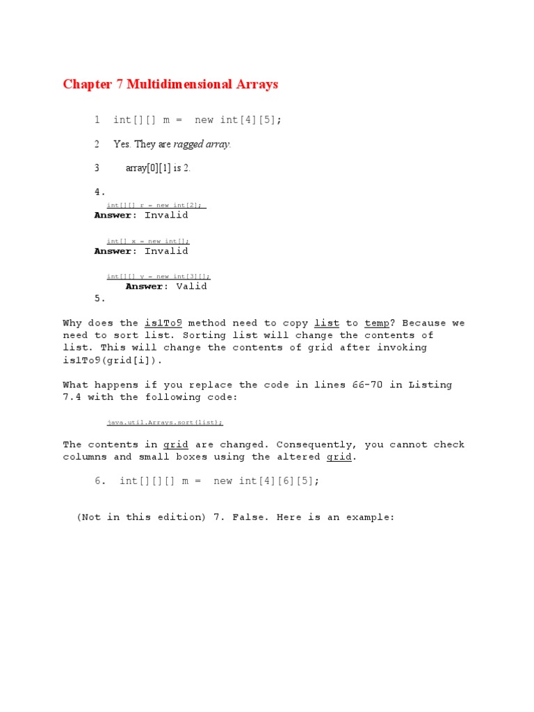 Understanding Multidimensional Arrays | PDF | Data | Algorithms And ...