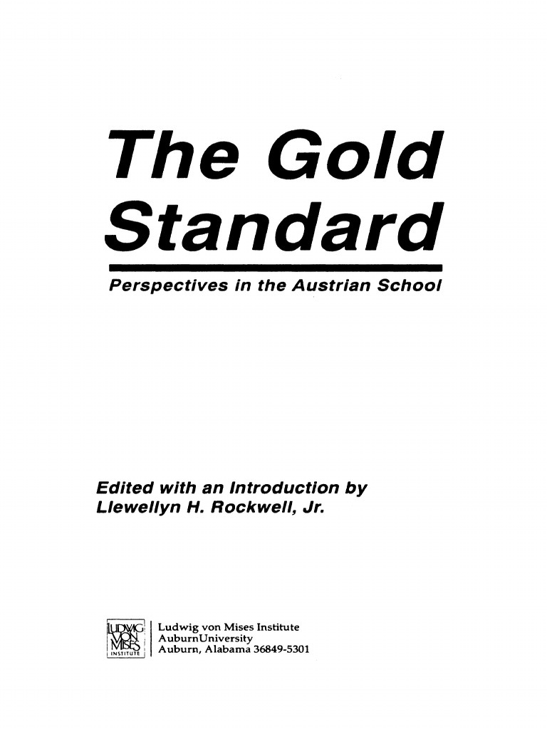 Gold Standard | PDF