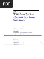 Download TE040 FA  Test Script Fixed Assets by sanjayapps SN20894043 doc pdf
