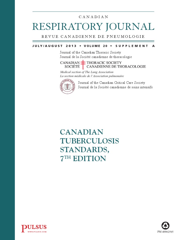 Canadian Tuberculosis Standards, 7th Edition PDF Tuberculosis Infection