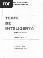 Teste de inteligență pentru elevi clasele I - IV (1)