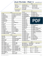 Wireshark Display Filters