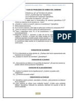 Cuestionario y Guía de Problemas de Química Del Carbono PDF