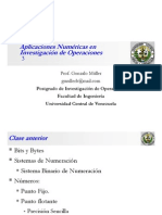 Clase 3 Aplicaciones Numéricas en Investigación de Operaciones