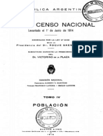 Censo de Argentina de 1914. Tomo 4.