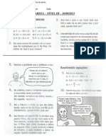 Revisão - Equações Do 1º Grau