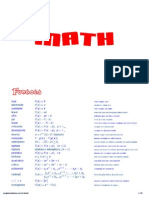 Formulário de Fórmulas Matemáticas