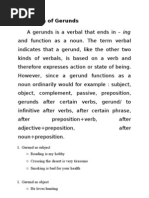 Definition of Gerunds