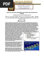 Detox of The Opiate Dependent Pain Patient and Ongoing Pain Control No Diag 12 13 08