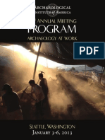 AIA Program 2013 Web American Archaeology