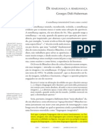 De Semelhança A Semelhança. DIDI-HUBERMAN, George