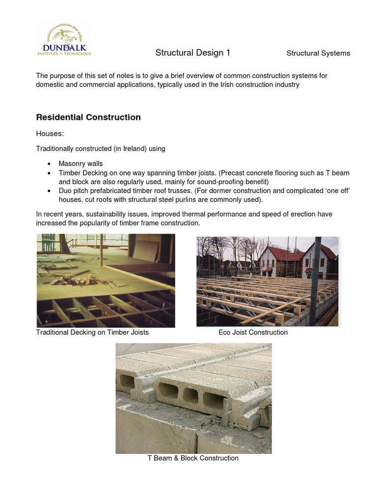 Structural Design 3 Structural Systems Precast Concrete Beam