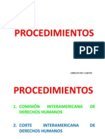 Procedimientos Cidh y Corte Idh