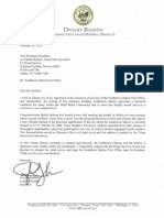 Houston City Council member Dwight Boykins' letter supporting the preservation of Houston's Southmore Station post office at 4110 Almeda | February 24, 2014