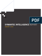 Symantec Intelligence Report., January 2014