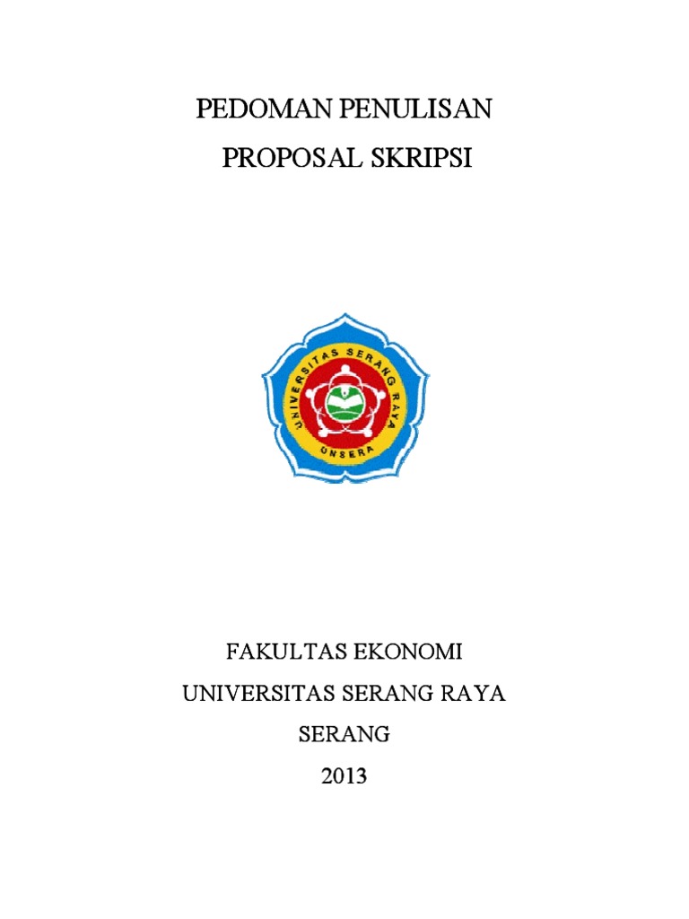 Pedoman Penulisan Proposal Skripsi