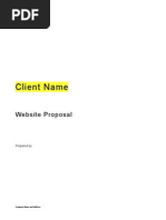 Web Development Proposal Template