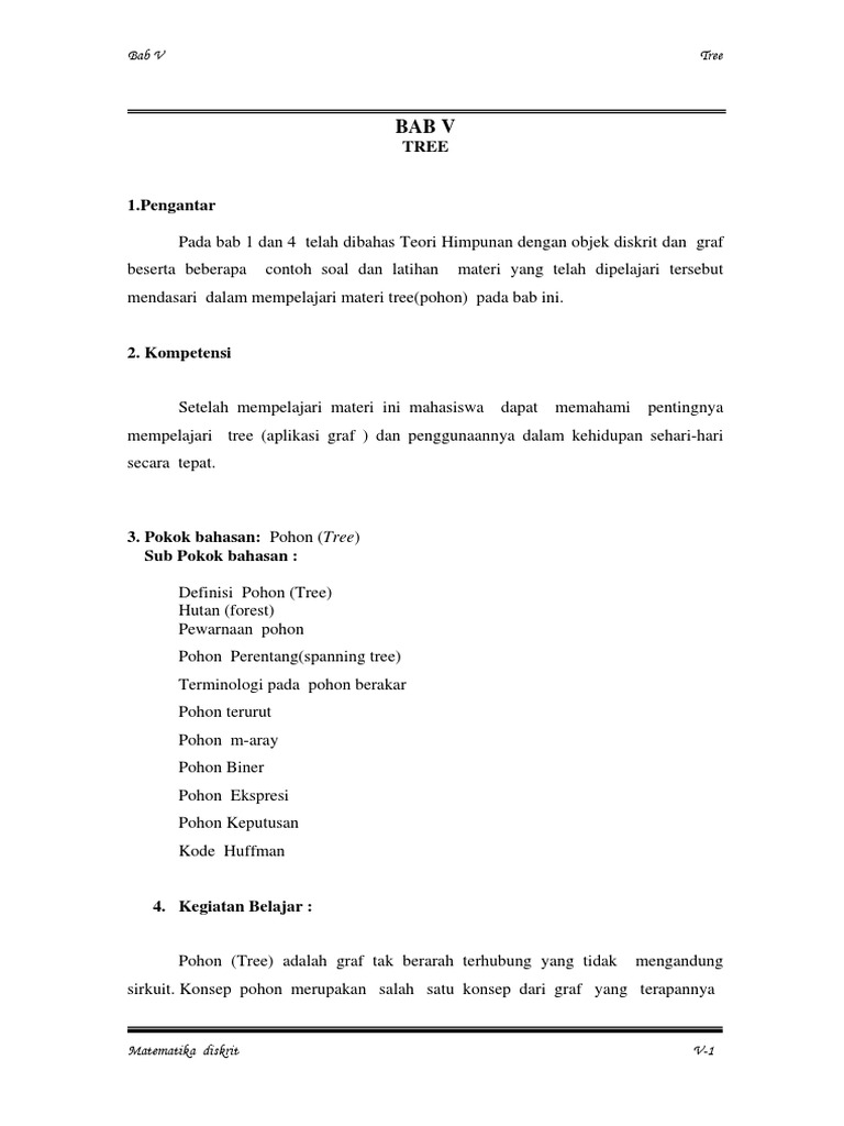 Bab 5 Madis Tree Pdf