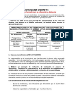 Educación a distancia roles docente-estudiante metacognición evaluación competencias