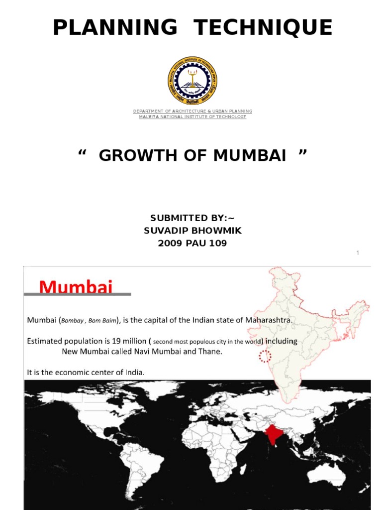 Growth of Mumbai | Mumbai | Population Growth