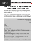 Letter of Agreement