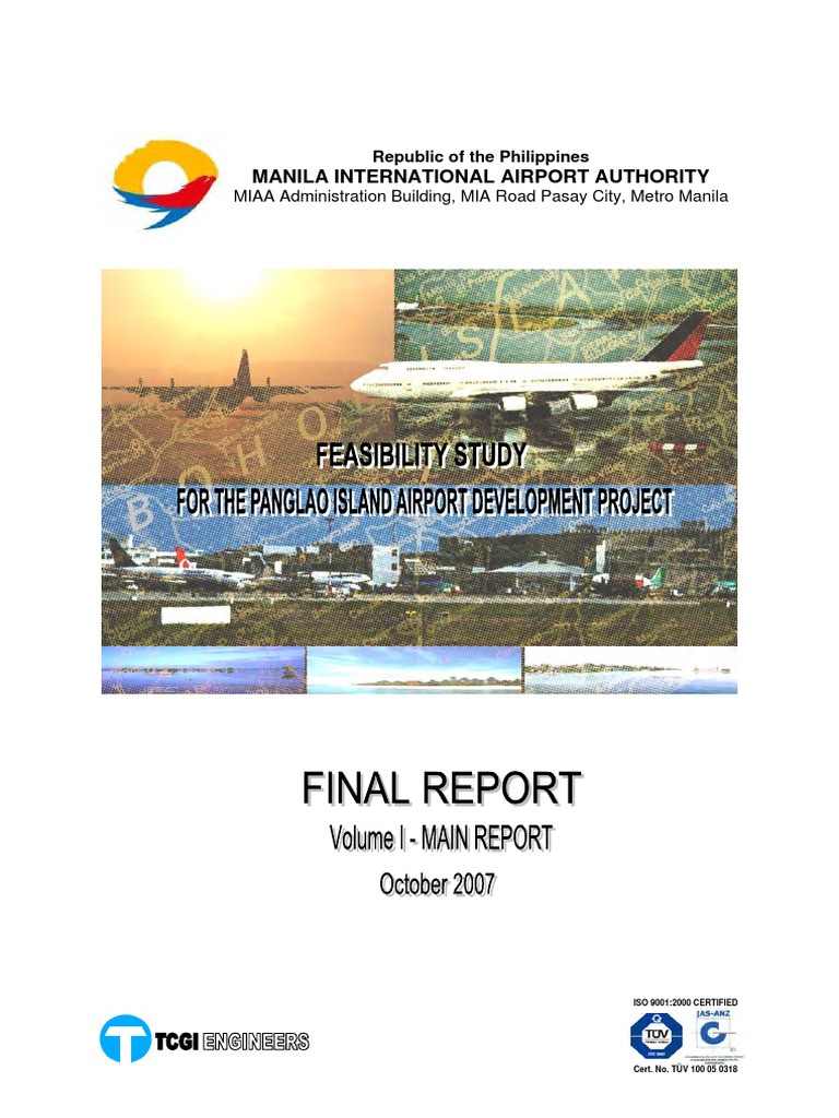 Pangalo Airport Final Report VolI Sec1to5 | PDF | Airport | Air Traffic ...