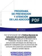 Programa de Prevencion y Atención en Las Adicciones